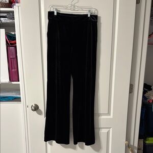 Chaps Black Trousers Wide-Leg Style